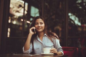 Calling customers to stay in touch